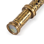 Antique Brass Kaleidoscope Gift for Men, Kids and Adults, Vintage Collectibles for Birthday, Christmas Any Occasion, Unique Gift Idea (with Tripod)