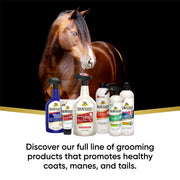Absorbine ShowSheen Hair Polish & Detangler, 32 fl oz Quart Spray Bottle | Mane & Tail, Pro-Vitamins, Silk Proteins, Lustrous Shine, Reduces Hair Breakage, Promotes Longer Healthy Hair, Horses & Dogs