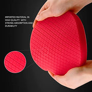 Red T10 Ultra-Fine Finishing Polishing Pad, SPTA 3Pcs 6.5 Inch Face for 6 Inch 150mm Backing Plate Compound Buffing Sponge Pads for Car Buffer Polisher Compounding, Polishing and Waxing -X00224R6B3