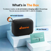 Portable Bluetooth Speaker Line-in Support: IPX5 Waterproof, Black | Up to 24H Playtime, HD Sound, TWS Pairing, LED Light, Outdoor Speaker for Beach, Pool, Travel, School Supplies for Adult Teen