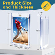 ZENOWICK 20ct Magnetic Card Holders, 35pt One Touch Card Holder | U-V Protection Hard Plastic Case for Trading Cards, Display Case for Sports, Baseball, Football, Game Cards