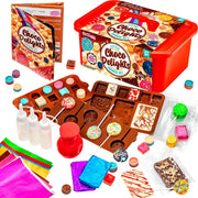 GirlZone Little Choco Delights Maker Kit, Chocolate Making Kit for Kids, Over 100 Pieces with Candy Bar Molds, Lolly Sticks & Wrappers, Toys for Playdates, Creative Activities & Gifting from Aged 8+