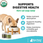 Raw Paws Virgin Organic Coconut Oil for Dogs & Cats (4-oz) - Skin & Coat | Dry Nose & Paw Balm - Itchy Skin Support - Hot Spot Care - Cat Hairball Support - Edible Pet Supplement