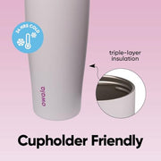Owala FreeSip Tumbler Stainless Steel Water Bottle 40 oz Dreamy Field | Triple-Layer Insulation | Leak-Proof Lid with Push-Button | Double Threaded Lid for Left and Right-Handed Drinking