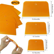 Wulitaotao Body Filler Spreaders, 6PCS Plastic Spreader,4, 5, 6 Inch | Body Filler Spreaders Plastic Tools for Applying Fillers, Putties, Glazes, Caulks and Paint