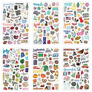 bloom daily planners Holiday Seasonal Planner Sticker Sheets - Vintage Seasonal Sticker Pack - Removable & Repositionable - Over 310 Stickers Per Pack!