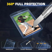 100ct Semi Rigid Card Holders & 100ct Card Sleeves for PSA Graded Cards | PSA, SGC, BGS, CSG Graded Card Submissions, Semi Rigid Baseball Card Sleeves Protectors, PSA Graded Trading Cards Sleeves