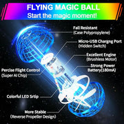 Vantexi Flying Orb Ball Toy,2026 Upgraded Parachute LED Light,Bright Blue | Magic Hand Controlled Mini Gravity Ball,Cosmic Globe Boomerang,Cool Christmas Birthday Gift for 6 7 8 9 10+ Year Boys Girls