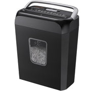 Bonsaii 6-Sheet Cross Cut Paper Shredder for Home, 3.4 Gal Bin | P-4 Security Level, Shreds Credit Cards, Staples & Paper Clips, with Portable Handle, Small Shredder for Home Office，C237-B