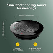Jabra Speak 510 (2025 Edition) Portable USB Bluetooth Speaker, Black | Portable Speakerphone, USB or Bluetooth, Crystal-Clear Sound, Works with Microsoft Teams, Google Meet, Zoom