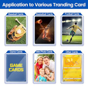 Sooez 32 Card Sleeves Hard Plastic Card Holder for Trading Card 3"x4", 35PT | for Baseball Card, Rigid Card Protector, Penny Sleeves for Collectible Game Cards, Premium Standard Size Sports Football Card