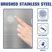 BestOffice | 13 Gallon Stainless Steel Trash Can with Lid | Steel | Automatic Touchless Garbage Can | Odor Control | Modern Oval Design | Easy to Clean | For Kitchen, Bathroom, Office or Home