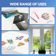 36 Sheets Transparent Laminate Sheets Self Adhesive Laminating Sheets | 8.5x11 inch Waterproof Cold Lamination Sheets Vinyl Overlay Film for Sticker Paper, Cricut Crafts, Photo -100% Clear