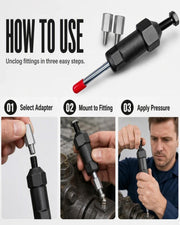 Heavy-Duty Grease Fitting Unclogger Tool, 600 PSI Grease Zerk Cleaner | For Hardened Lubricant Buildup, M6 M8 Compatible for Tractors, Vehicles, Farm & Construction Equipment Use(Long+Short)