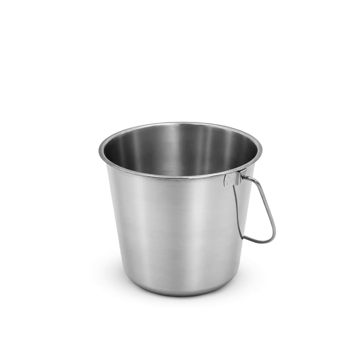 Grip Stainless Steel Bucket (1 Gallon) - Great for Pets, Cleaning, Food Prep - Hang on Fences, Cages, Kennels - Home, Garage, Workshop