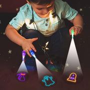32 Halloween Finger Lights Bulk Party Favors for Kids Goodie Bag Stuffers | Halloween Toys Treats Non Candy Classroom Prizes Trick or Treat Bucket Toys Pinata Fillfer