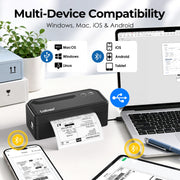 Labeer Bluetooth Thermal Shipping Label Printer, Wireless 4x6 Label Printer | For Small Business, Home, Office, Online Sellers, Warehouse & Shipping, Compatible with iPhone, Android, Windows & Mac