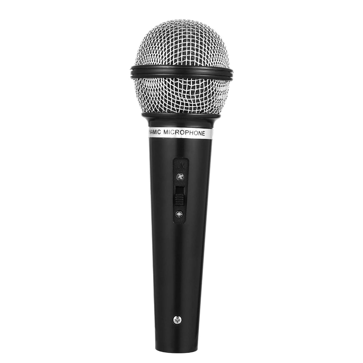 NUOBESTY Kids Pretend Microphone Toy Plastic Fake Microphone Prop Costume | For Birthday Party Favors Pretend Play Black