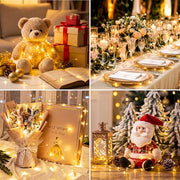 litogo 4 Pack Fairy Lights Battery Operated with Timer, 10FT String Lights | 30 LED Mini Fairy Light, Waterproof Soft Wire Lights for Indoor Home Bedroom Wedding Christmas Decorations, Warm White