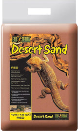 Exo Terra Desert Sand, 10-Pound, Red for All Breed Sizes | Natural Terrarium Sand for Reptiles, Leopard Geckos, Bearded Dragons & More - Chemical-Free Reptile Tank Substrate