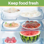 MAQIHAN 100 Bowl Covers Bread Proofing - Extra Large Plastic Wrap for Food | Stretch Elastic Food Covers for Outside, Reusable Shower Caps for Sourdough Bread Starter Basket, Baking Essential Supplies