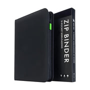 Vault X 9 Pocket Zip Trading Card Binder 360 Cards Exo-Tec (Black) | Holds 360 standard-size TCG cards in 20 side-loading 9-pocket pages. Padded, water-resistant Exo-Tec cover.