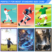 Pink Card Sleeves Fit for MTG, 300 Pieces Standard Card Sleeves for Trading Card Sports Cards Baseball Cards TCG (66x91mm), Affordable Sturdy and Nice Shuffling