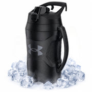 Under Armour Insulated Water Bottle with Handle & Fence Hook, Half Gallon Sports Water Jug, Leak-Resistant & BPA-Free for Baseball, Football & Gym - Black/Black, 64oz