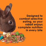 Kaytee Fiesta Rabbit Food, Supports Dental Health and Digestion | Fun at feeding time. Small animal food with bunny enrichment. Shapes, textures, fruits and veggies