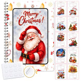 Christmas Gift Card Book for Adults- 5x7 Merry Christmas Giftcard Booklet | Christmas Festive Designs |10 Themed Pages |DIY Spiral Binding |Add Cards, Cash, Coupons | Write-In Notes
