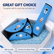 UQIANPLS Seat Belt Cover Pad, Neck & Abdomen Cushion,Blue | Soft and Breathable Straps Cover Support Suitable for Every Passenger