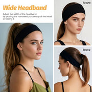 Headbands for Women - 6 Pack Wide Elastic Hair Bands | Stretchy Sweatbands Hair Bands | Soft Sports Thin Head Bands | Non-Slip Accessories Bands for Fashion, Washing Face, Workouts, Yoga, Daily Use