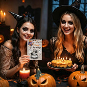 FSSDAS Funny Halloween Birthday Card for Women Men, Spooky Birthday Card | Happy Halloween Birthday Cake Card for daughter, best friends, Him, Her, Happy Boo-irthday Gift for Kids, with Envelope,