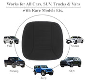 kingphenix Memory Foam Car Seat Cushion for Driver and Office Chair Comfort | 1.2-Inch-Thick Memory Foam Seat Pad, Soft, Breathable Fabric, Non-Slip Silicone Bottom for Long Drives and Office Use, Black