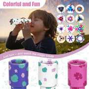 Leaf Pattern Kaleidoscopes 12 Pcs Retro Educational Toys | Educational toys for children, palm leaf design, birthday party supplies, school prizes, Christmas stockings