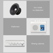 TOMASHI Portable Cassette Player Tape Recorder with Built-in Speaker,Microphone,Headphone Jack-, 4.57 x 3.54 x 1.38inch