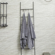 JML Microfiber Bath Towel with Hanging Loop, 2 Pack, 30" x 60", Grey | Oversized, Soft & 7X Absorbent, Fast Drying, No Fading, Lint Free Microfiber Towel for Sport, Travel, Fitness, Yoga