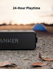 Anker soundcore 2 Portable Bluetooth Speaker, 24-Hour Playtime, IPX7 | 12W Stereo Sound, Wireless Stereo Pairing, Bluetooth 6, Bassup, Wireless Speaker for Home, Shower, Outdoors, Travel, Camping