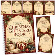 Christmas Gift Card Book for Adults, 5x7 Spiral Bound Gift Card Holder | 12 Surprise Pages | Add Gift Cards or Cash | Write-In Notes | Holiday Keepsake | Stocking Stuffer for Women