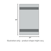 Orighty Bath Towels, Soft Feel Bath Towel, 2 Pack (27'' x 54'') | Highly Absorbent, Quick Drying Microfiber Towels for Body, Sport, Yoga, SPA, Fitness, Bathroom - Grey