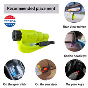 RESQME The Original Keychain Car Escape Tool, Made in USA, unisex-adult, (Black), Single Pack (01.100.01)