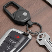 Oaridey Keychain, Works with Apple Find My Only, Carabiner Car Key Chain with GPS Tracker, Heavy Duty Key Finder for Luggage, Anti-Lost Key Tracker with 2-Year Battery Life, High-Precision, Black