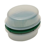 LEM Products Batter Bowl with Lid, Plastic, Translucent and Green | Mess-Free Meat Prep Bowl, Shake to Season Food, Great for Breading, Seasoning, Flour, Chicken, Meat, Seafood, Vegetables