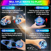 Vantexi Flying Orb Ball Toy,2026 Upgraded Parachute LED Light,Bright Blue | Magic Hand Controlled Mini Gravity Ball,Cosmic Globe Boomerang,Cool Christmas Birthday Gift for 6 7 8 9 10+ Year Boys Girls