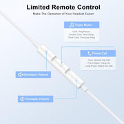 2 Pack [Apple MFi Certified] Wired Headphones for iPhone 14 13 12 Pro Max | Wired iPhone Earphones Built-in Mic & Volume Control Nosie Reduction Headsets,Lightning Ear Buds for iPhone 14 13 12 11 XS XR