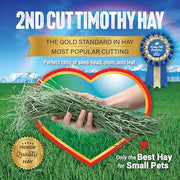 Small Pet Select 2nd Cutting Perfect Blend Timothy Hay Pet Food for Rabbits, Guinea Pigs, Chinchillas and Other Small Animals, Premium Natural Hay Grown in the US, 12 LB