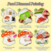 CHWGLFGG 5D Forest Pearl Diamond Art Kits for Adults Beginners 12x12inch | DIY 3D Christmas Tree Special Shape Plastic Pearl Painting Kit for Adult Gem Art Crafts Home Wall Decor
