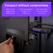 Roku Streaming Stick HD with Voice Remote | Compact 4K Streaming Device for TV with Roku Voice Remote & Long-Range Wi-Fi - Free & Live Local News, Sports
