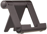 Amazon Basics Multi-Angle Portable Foldable Stand for iPad Tablet, E-reader and Phone, Sturdy Hands-Free Viewing, Black