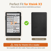 CoBak Magnetic Case for XTEINK X4, Ultra-Lightweight Protective Cover for Xteink X4 E-Reader, Secure Magnetic Attachment(Black)